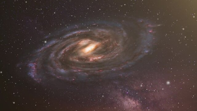 a galaxy with a milkyway background in the universe.