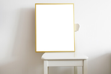 empty vertical frame, mockup for pictures
