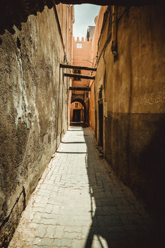 Medina and zoco detail streets in Marrakesh