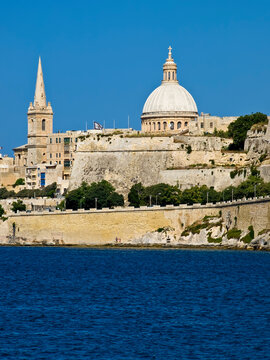Valletta Skyline as seen from Marsamxett Harbour