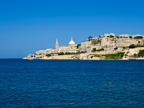 Valletta Skyline as seen from Marsamxett Harbour