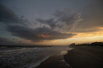 ocean fire in the sky