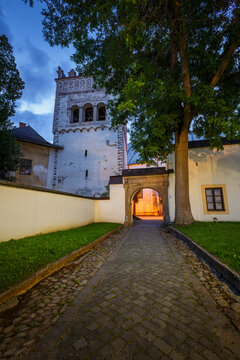 Renaissance bell tower at the Basilica minor of the Holy Cross.