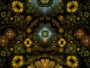 Imaginatory fractal background Image