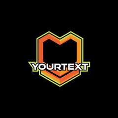 Mascot frame for esport sport logo 