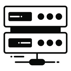 data base, Protection and security vector icons set cyber computer network business data technology