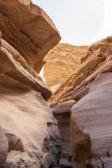 Red canyon formation Israel