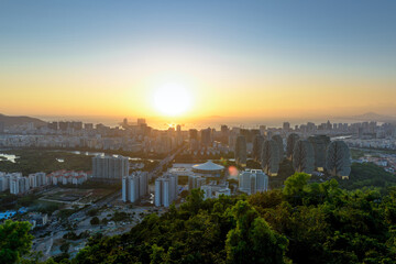 Fototapeta premium Linchunling Forest Park. View of Sanya