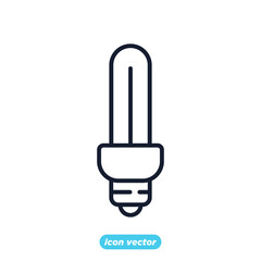 Light Bulb icon. Light Bulb lamp symbol template for graphic and web design collection logo vector illustration