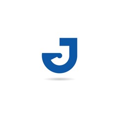 initial j logo design icon element template