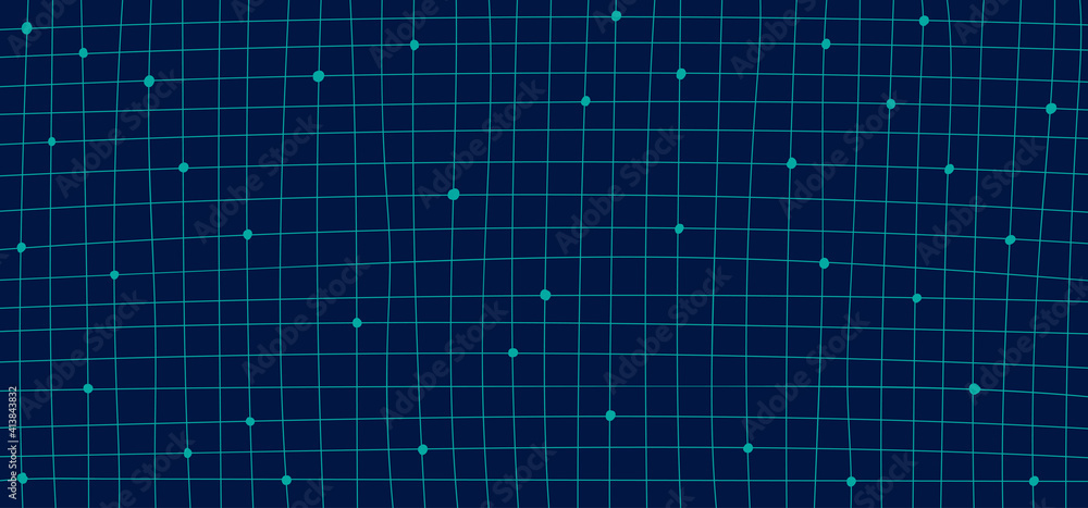 Poster abstract minimal blue line of drawing square pattern design template. overlapping for hand drawing 8