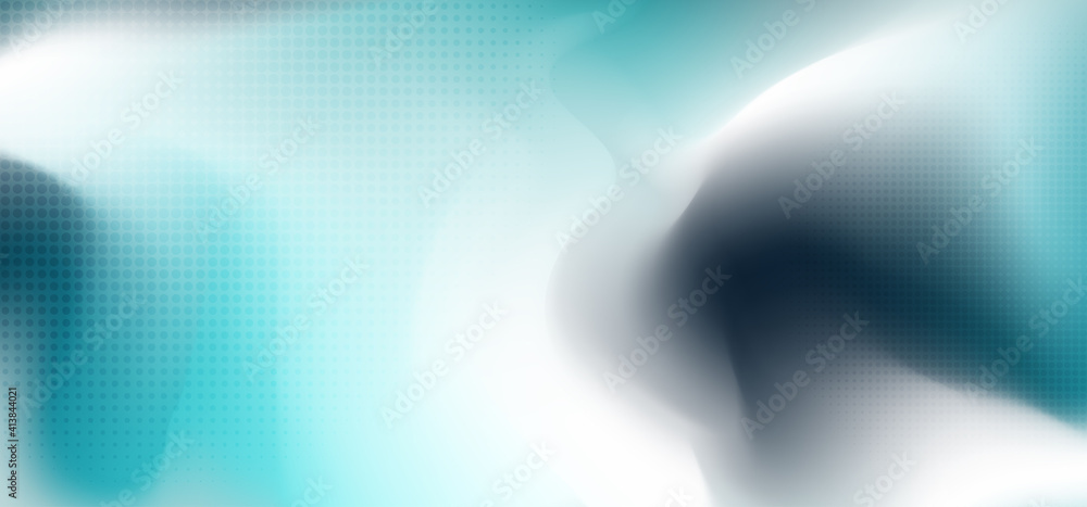 Poster abstract sea colors of mesh template background. tech design with circle halftone elements pattern a