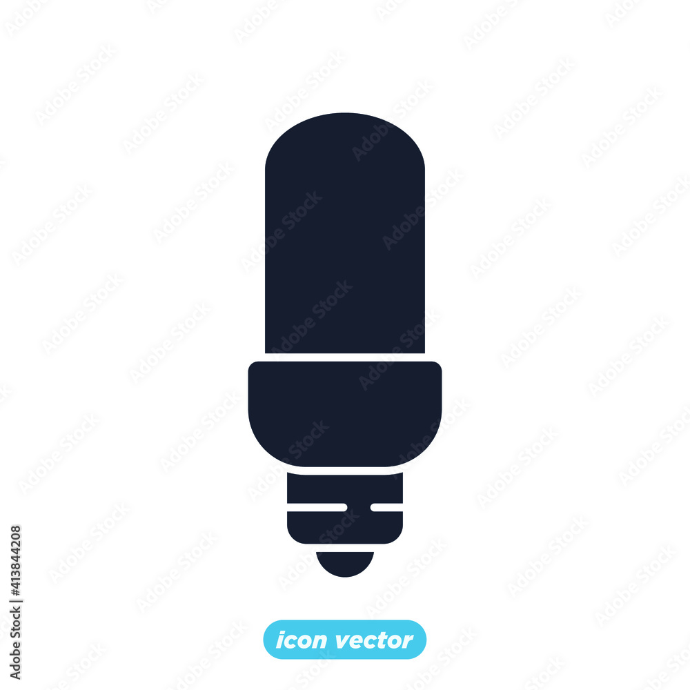 Poster light bulb icon. light bulb lamp symbol template for graphic and web design collection logo vector i