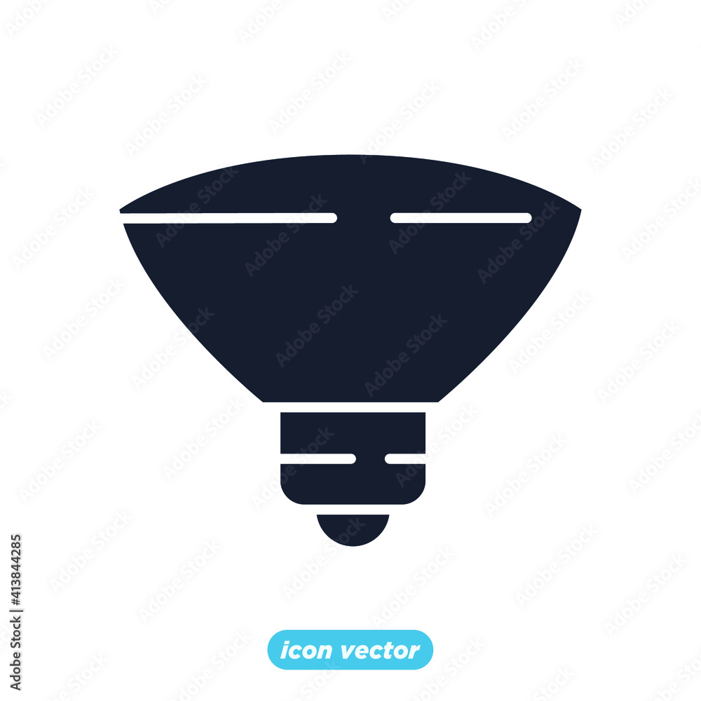 Poster light bulb icon. light bulb lamp symbol template for graphic and web design collection logo vector i