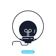 Light Bulb icon. Light Bulb lamp symbol template for graphic and web design collection logo vector illustration