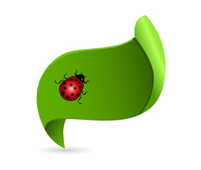 ladybug on green leaf