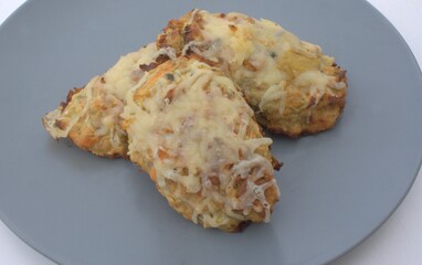 croquettes de chou, carottes et viande hachée au fromage