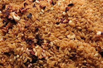 Riso liofilizzato al Radicchio rosso di Treviso ft0212_2040 Arroz liofilizado con achicoria roja de Treviso Gevriesdroogde rijst met rode radicchio uit Treviso Cucina italiana Freeze-drying 