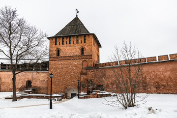 The inner courtyard of the Novgorod Kremlin