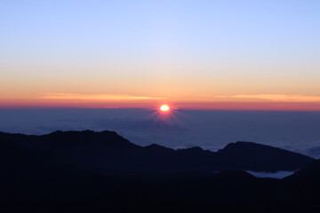 sunrise over mountain