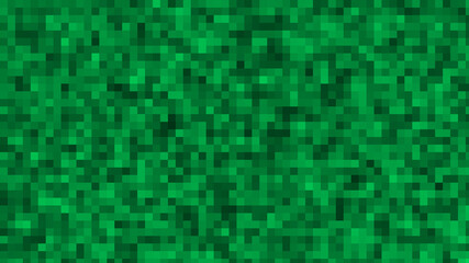 Raster Mosaic Background. Abstract illustration design pattern. Green. - 413851236