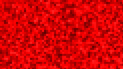 Raster Mosaic Background. Abstract illustration design pattern. Red. - 413851297