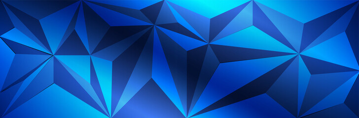 Blue triangle background