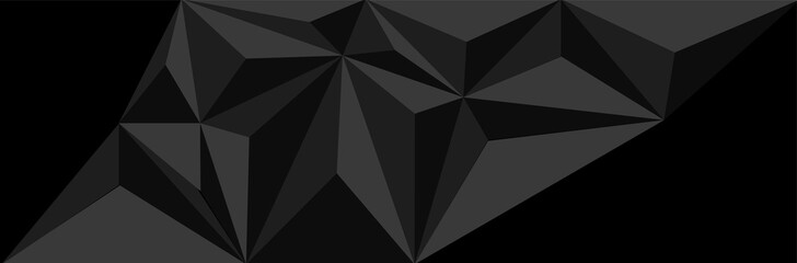 Abstract black triangle background vector