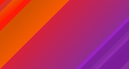 Abstract geometric red with purple background. Diagonal lines and stripes. Modern laconic design. Minimalist style. Vector