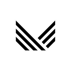 Wings logo simple vector