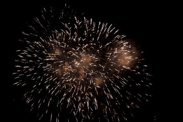 Fuochi pirotecnici alla festa del paese