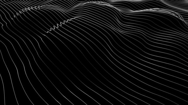 Metaverse  Abstract Seamless wave abstract lines stream 4K background loop 