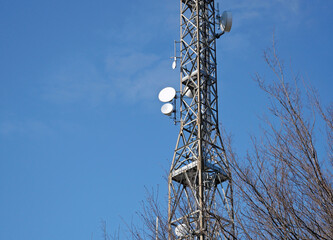 Tv tower on sky