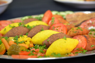Iraqi Kubba platter mix 