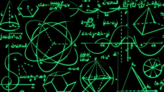 Neon line Square root of x glyph icon isolated on black background. Mathematical expression. 4K Video motion graphic icon animation
