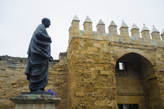 Statue of Seneca, one of the main gate of Cordoba Old Town