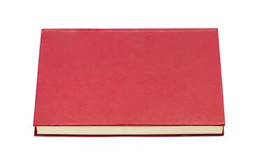 side of red book isolated on white background, high resolution image