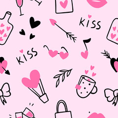 valentine seamless pattern