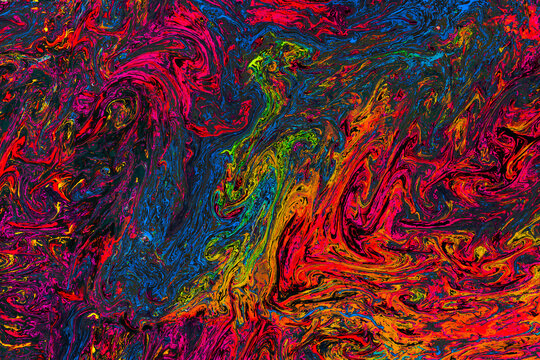 Colorful paint patterns as Abstract art background texture