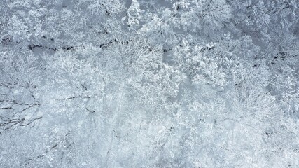 冬・雪山・ドローン・空撮