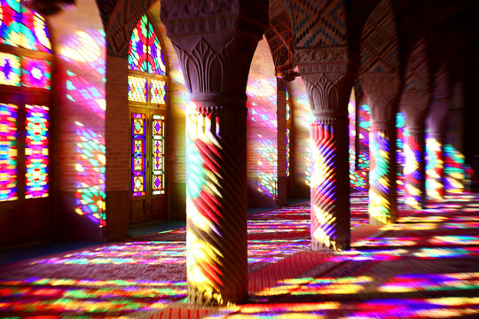 Farbenspiel, Nasir al Molk-Moschee, Shiraz, Iran