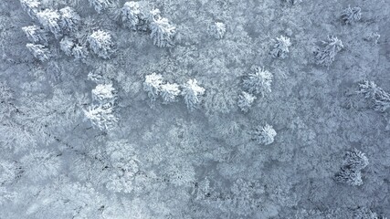 冬・雪山・ドローン・空撮