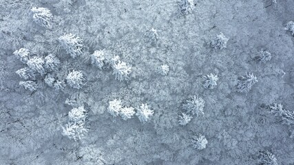 冬・雪山・ドローン・空撮