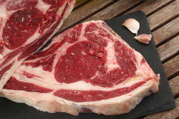 Obraz premium raw red caw meat entrecote