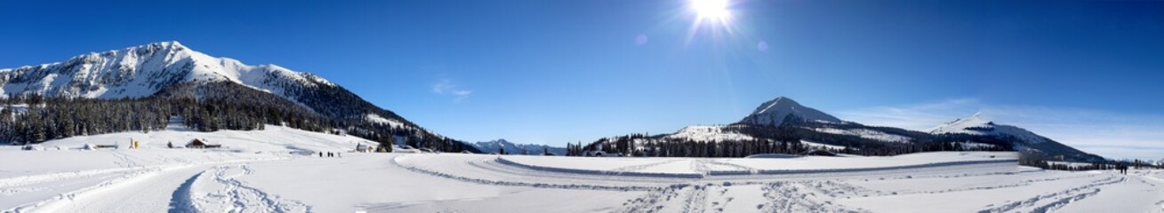 Panorama Dolomitico con neve