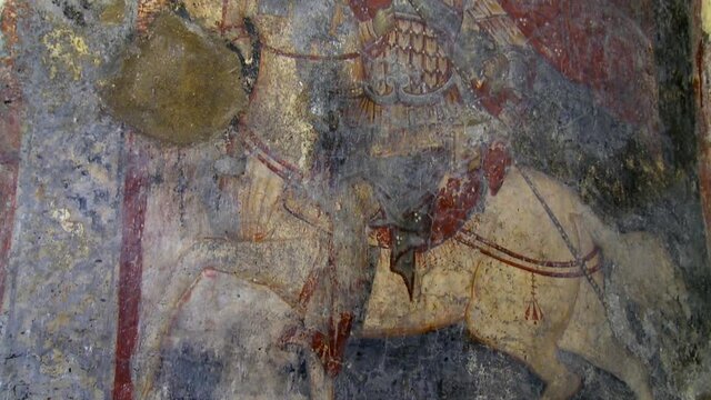 Rhodes Greece the Byzantine church of Panagia Katholiki in the village of Afandou 