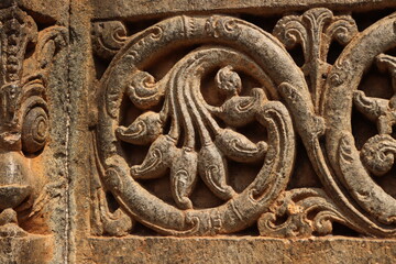 Ancient times historical motifs at somnathpura temple india