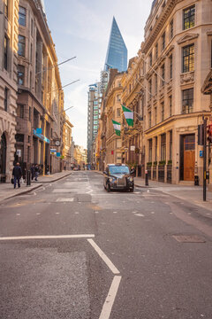 Cornhill street at the city of London