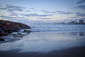 Obraz premium Mar del Plata, costa Atlántica Argentina