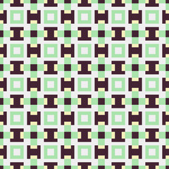 Abstract Cross Pattern generative computational art illustration